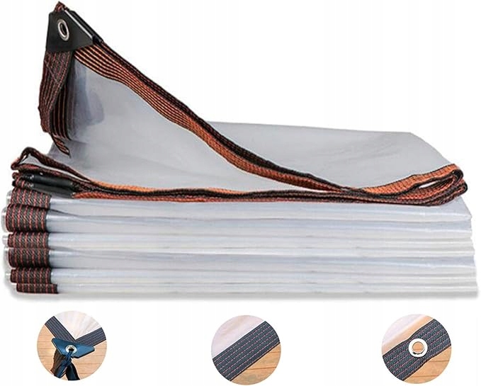 Transparentná Plachta Heavy Duty 3x4m - Vodotesná a UV Odolná